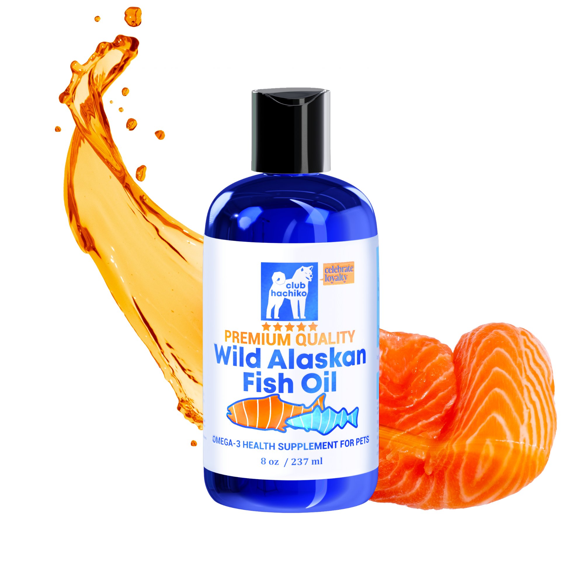 Club Hachiko Wild Alaskan Fish Oil 8oz